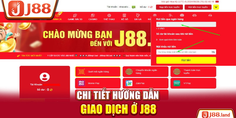 Chi tiết hướng dẫn giao dịch ở J88