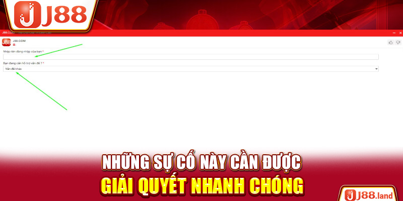 Những sự cố này cần được giải quyết nhanh chóng