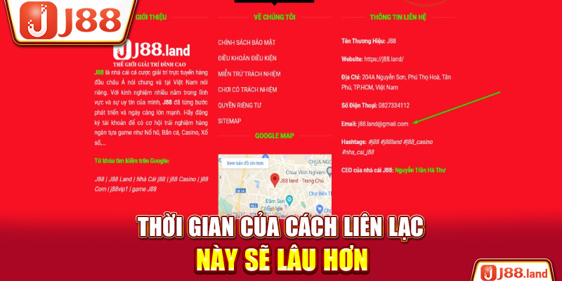 Thời gian của cách liên lạc này sẽ lâu hơn 